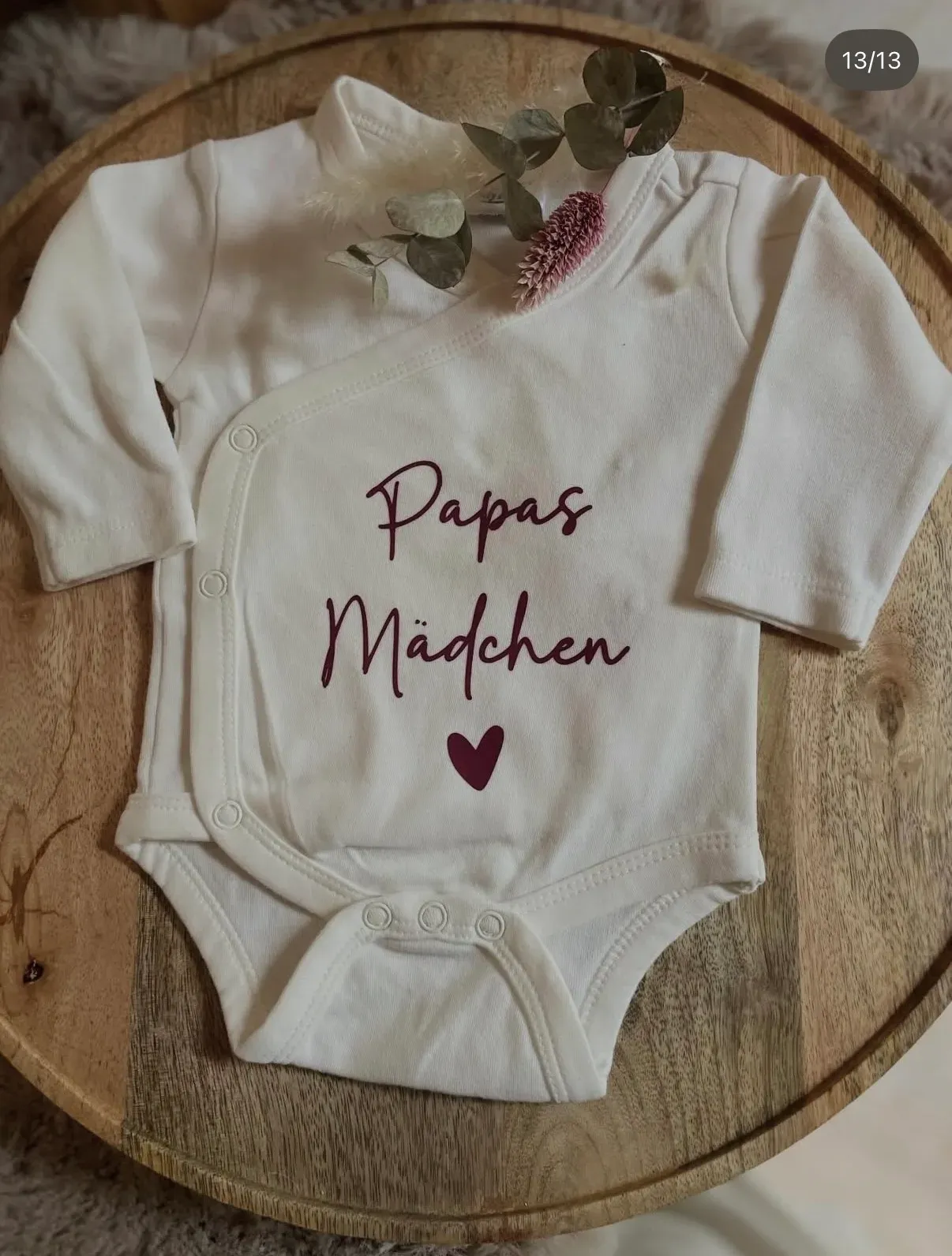 Personalisierter Baby-Body mit Aufdruck