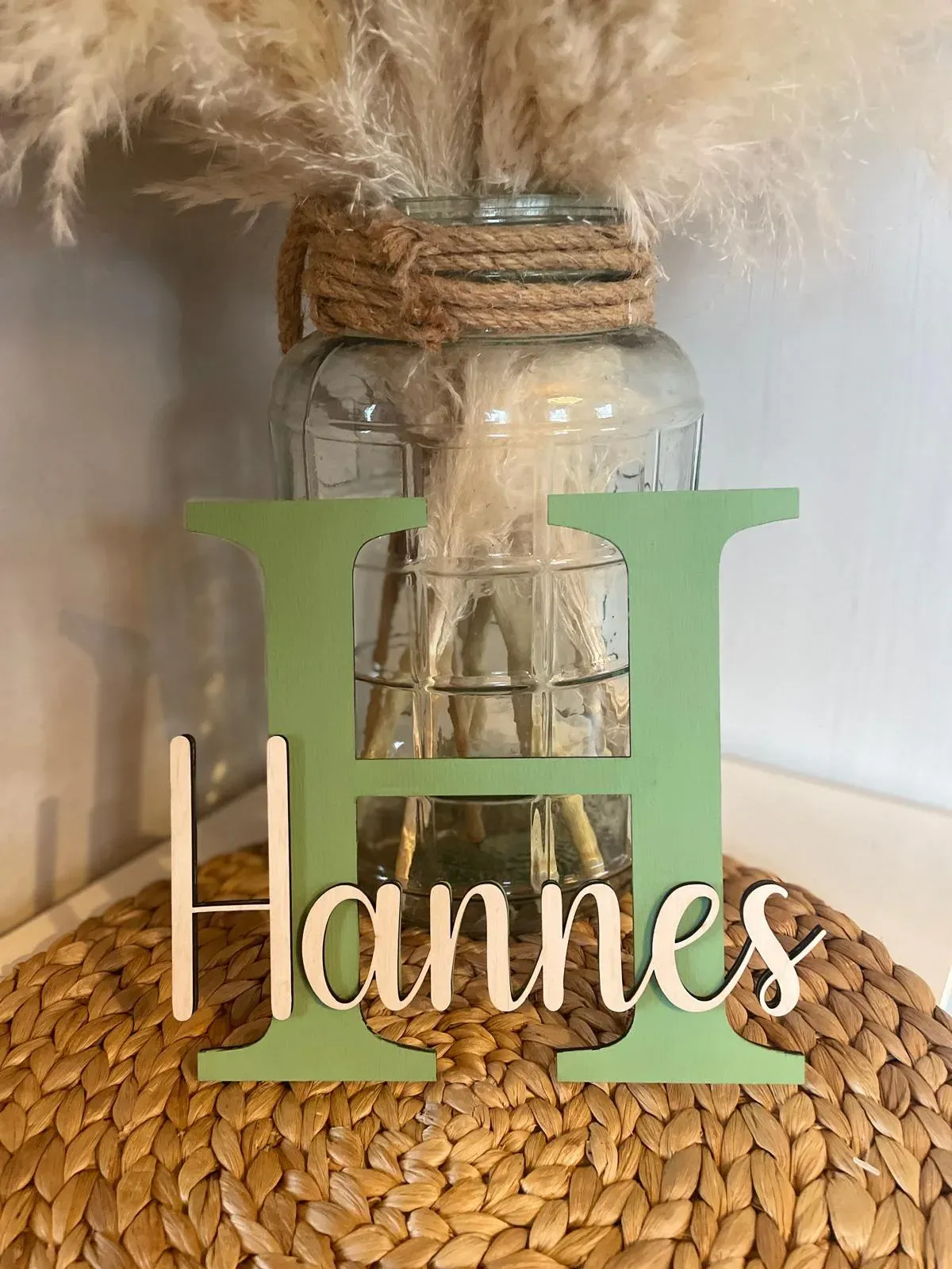 Personalisiertes Türschild aus Holz